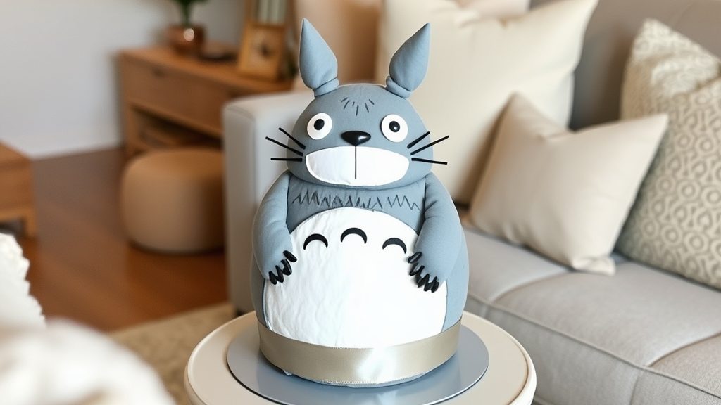 出産祝いにふさわしい特別な贈り物 — おむつケーキ トトロ 3段(イメージ2)