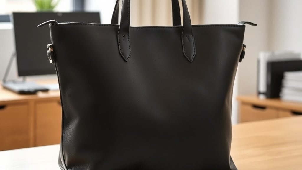 重厚な品格を纏う — 本革ビジネストートバッグの魅力(イメージ3)