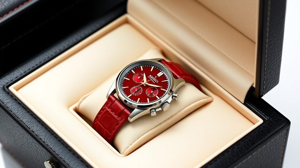 セイコー SEIKO 逆輸入 クロノの実力 — レッドのクールさが際立つ(イメージ3)